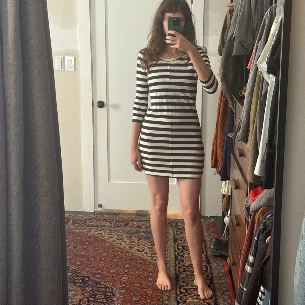 Graham & Spencer Striped Black and White Mini Dress